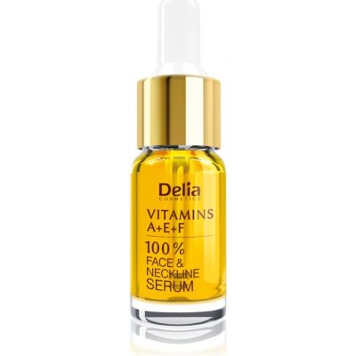 Delia Cosmetics Professional Face Care Vitamins A+E+F protivráskové sérum na obličej a dekolt 10 ml – Zboží Dáma