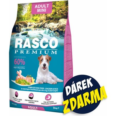 RASCO Premium Adult Mini kuře s rýží 3 kg – Hledejceny.cz