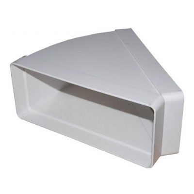Vents Koleno pro čtyřhranné potrubí 45st. vodorovné 220x90 mm PVC – Hledejceny.cz