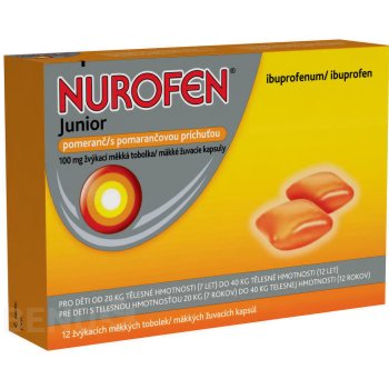 NUROFEN JUNIOR POMERANČ POR 100MG CPS MDM 12