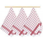 Brotex Kuchyňská utěrka 50x70cm kostka červená – Zboží Dáma