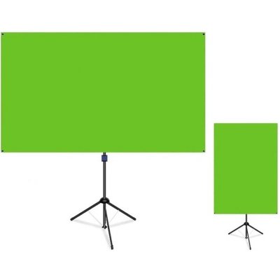 Reflecta Green Screen Tripod (200x114cm, 16:9, stojan 245cm) zelené klíčovací pozadí – Sleviste.cz