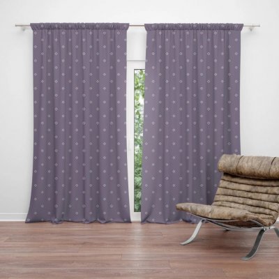 Sablio Závěs Bílé čtverce: 2ks 140x250cm – Hledejceny.cz