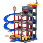 ISO 11606 Čtyřpatrová garáž parkoviště dráha + 4 auta helikoptéra – Zboží Dáma