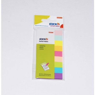 Záložky samolepicí Stick´n 50x12 mm, 9 x 50 lístků – Hledejceny.cz