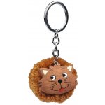 Přívěsek na klíče Dvěděti Dřevěná pompon Kočka – Sleviste.cz