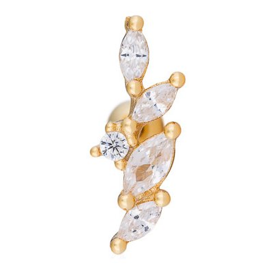 Franco Bene Wing pozlacená piercingová náušnice 911 – Zboží Dáma