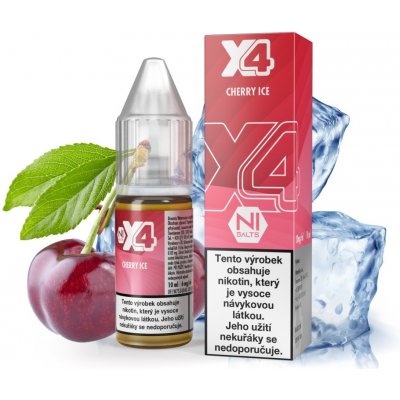 X4 Bar Juice Cherry Ice 10 ml 20 mg – Zbozi.Blesk.cz