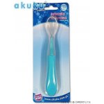 Akuku Lžička se silikonovou koncovkou modro tyrkysová – Zboží Dáma