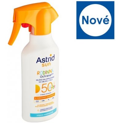 Astrid Rodinné mléko ve spreji na opalování Sun SPF50 270 ml – Sleviste.cz