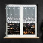 Dekorační metrážová vitrážová záclona MILA bílá výška 80 cm MyBestHome – Zboží Dáma