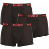 Boxerky, trenky, slipy Hugo Boss 3 PACK pánské boxerky černé (50496723 001)
