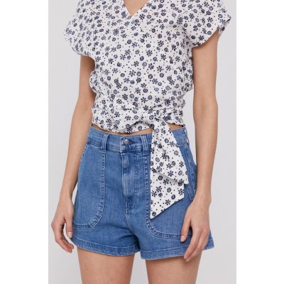 Pepe Jeans kraťasy ADELINE dámské hladké high waist