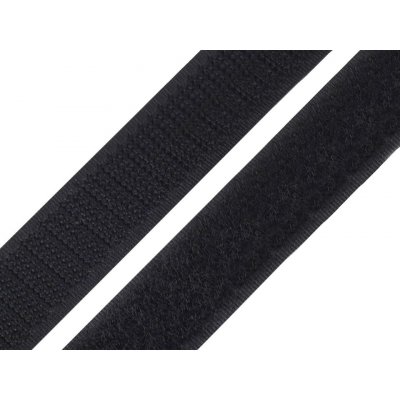 Prima-obchod Suchý zip háček + plyš šíře 20 mm bílý, černý PES/PA, barva Černá – Hledejceny.cz