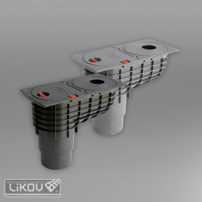 Likov Geiger s dolní výpustí suchý 125 x 110 mm černý – Sleviste.cz