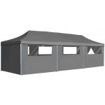 OMAXI 706700 Skládací nůžkový stan s 8 bočními stěnami 870x291x315 cm antracitový – Hledejceny.cz
