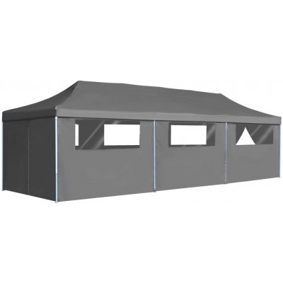 OMAXI 706700 Skládací nůžkový stan s 8 bočními stěnami 870x291x315 cm antracitový – Hledejceny.cz