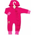 Teplákový overal s kapsičkou a kapucí BOY Baby Nellys šedý – Zboží Dáma