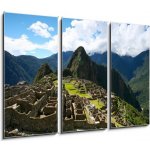 Obraz 3D třídílný - 105 x 70 cm - Machu Picchu Top View Pohled shora na Machu Picchu – Sleviste.cz