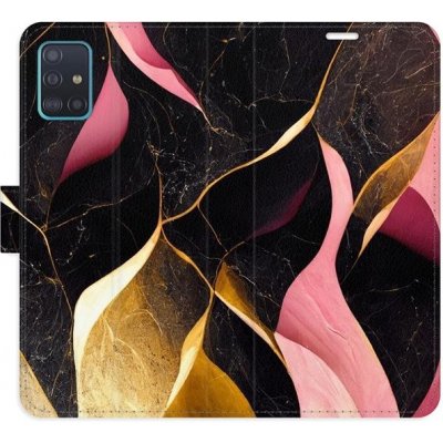 Pouzdro iSaprio flip Gold Pink Marble 02 Samsung Galaxy A51 – Zboží Mobilmania