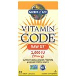 Garden of Life Vitamin D3 RAW 2000 IU 60 kapslí – Hledejceny.cz