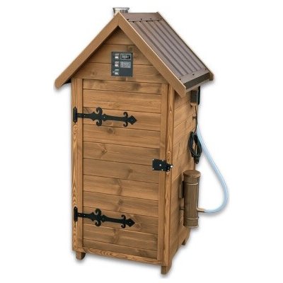 Kalme Elektrická dřevěná udírna s dymboxem 520L hnědá – Hledejceny.cz