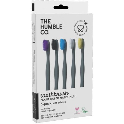 The Humble Co. Brush Plant Based Soft 5 ks – Zboží Mobilmania