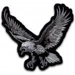 Moto nášivka orel stříbrný XXL na záda 28 cm x 30 cm – Zboží Dáma