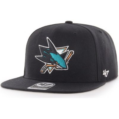 47 Brand San Jose Sharks Audible MVP DP Black Strapback černá / modrá / šedá – Zboží Mobilmania