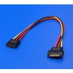 Roline 11.03.1042 Kabel napájecí SATA M - SATA F, prodlužovací, 30cm – Zboží Živě