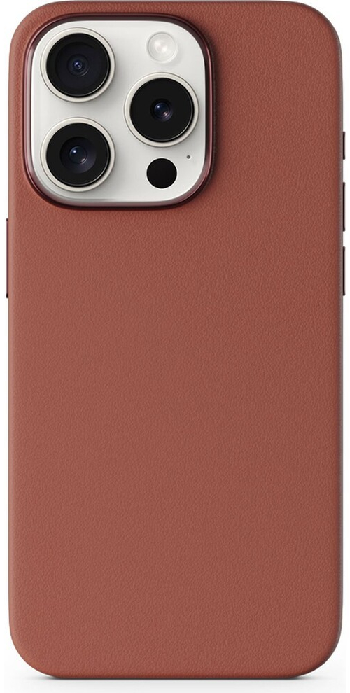 Epico Mag+ Leather Case iPhone 15 Pro hnědé