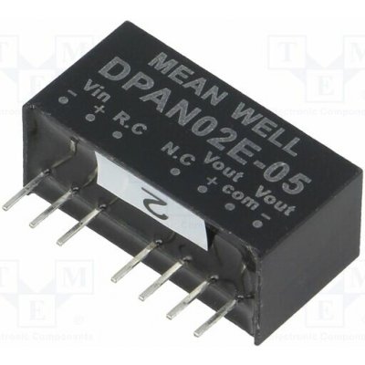MEAN WELL DPAN02E-05 Měnič: DC/DC; 2W; Uvst: 4,5÷9VDC; Uvýst: 5VDC; Uvýst2: -5VDC; SIP8 – Hledejceny.cz