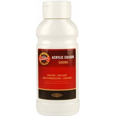 Koh-i-noor akrylová barva Acrylic 500 ml bílá – Hledejceny.cz