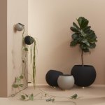 AYTM Nástěnný květináč Globe, Ø 21 cm, černý, hliník - 509210002012 – Hledejceny.cz