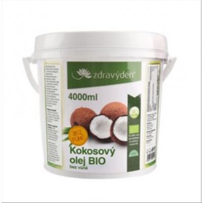 Zdravý den Bio Kokosový olej 4000 ml – Zbozi.Blesk.cz