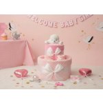 Brumlík dvoupatrový plenkový dort Ovečka růžová – Hledejceny.cz