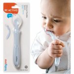 Babyono Lžička silikonová blue 6m+ – Sleviste.cz