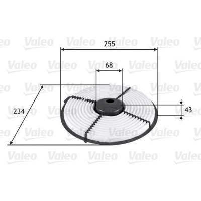 Vzduchový filtr VALEO 585704 – Hledejceny.cz