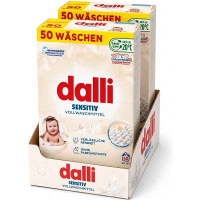 Dalli Sensitiv univerzální prací prášek pro citlivou pokožku 2 x 50 PD – Sleviste.cz