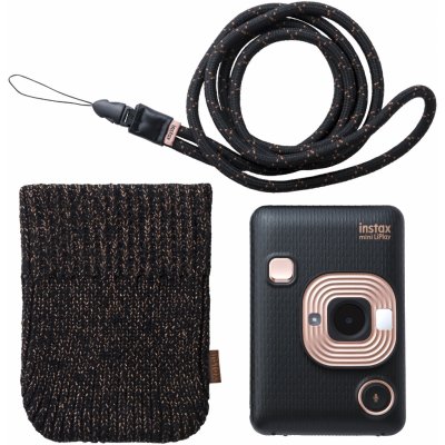 Fujifilm instax Liplay Elegant black bundle soft 70100144617 – Zboží Živě