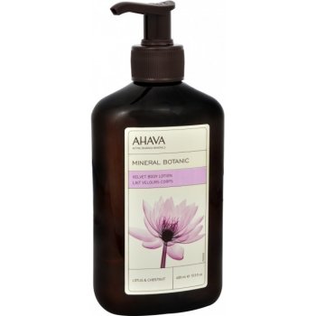 Ahava Mineral Botanic Lotus & Chestnut sametové tělové mléko 400 m