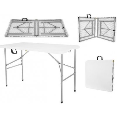 Malatec 9996 Skládací stůl 122 cm bílý – Zboží Dáma