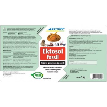 SCHOPF BIO EKTOSOL FOSSIL PUDER KONZENTRAT, křemenitý práškový koncentrát k likvidaci čmelíků 1kg