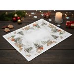 Mybesthome Vánoční dekorační ozdobný ubrousek FABIAN 32x45cm – Zboží Dáma