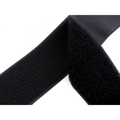 Suchý zip háček + plyš šíře 50 mm, střední, 2 černá – Hledejceny.cz