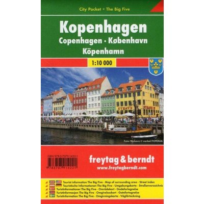 Stadtplan Kopenhagen City Pocket 1:10.000. Copenhagen / Koebenhavn / Köpenhamn – Zboží Mobilmania