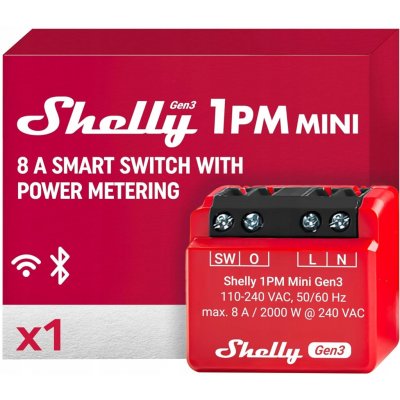 Shelly Plus 1PM Mini Gen3 – Hledejceny.cz