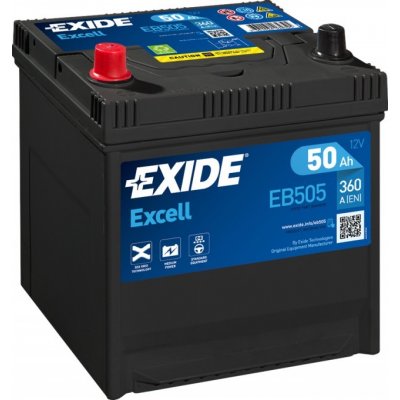 Exide Excell 12V 50Ah 360A EB505 – Hledejceny.cz