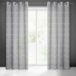 EUROFIRANY ZÁCLONA NA KROUŽCÍCH ARCADIA 140 X 250 CM STŘÍBRNÁ – Hledejceny.cz