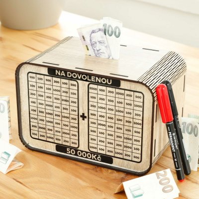 Pokladnička znovupoužitelná - Pro páry – Nápis – Na dovolenou – Zbozi.Blesk.cz